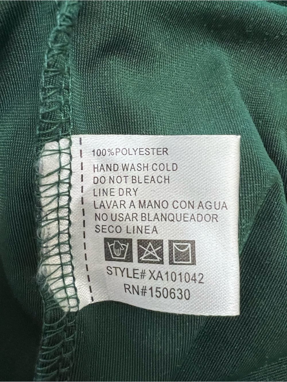 AKIRA Emerald Green Velvet Off-Shoulder Midi Dress - Picture 6 of 6